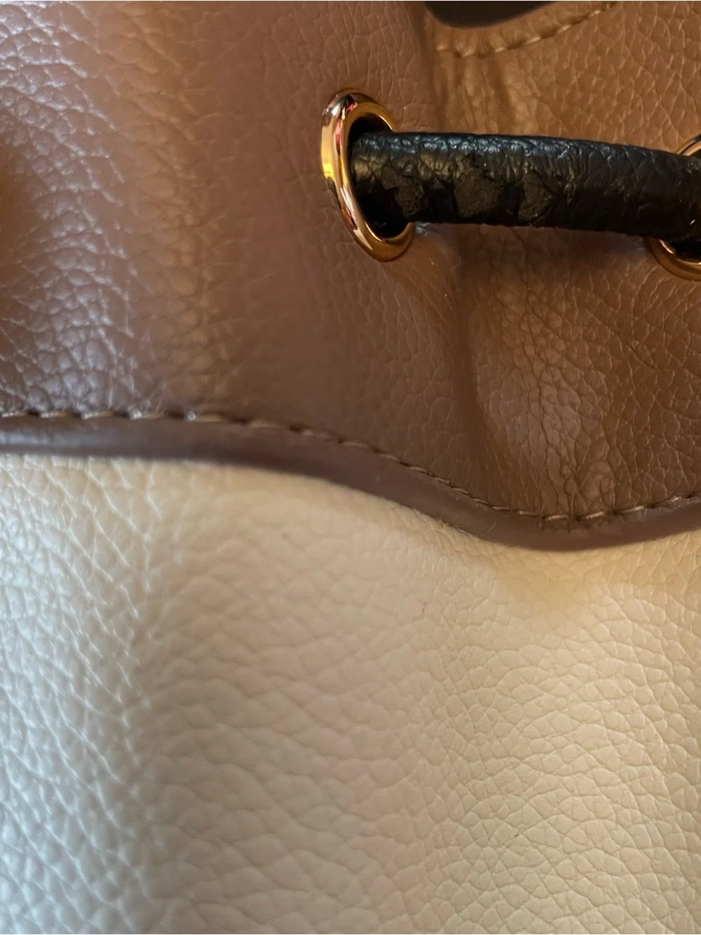 ANNE KLEIN Colorblock Bucket Bag Crossbody Shoulder Purse Drawstring Card Holder
